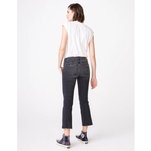 New Anthropologie Unpublished Margaux Cropped Demi Flare in Coal size 28 - Picture 2 of 12